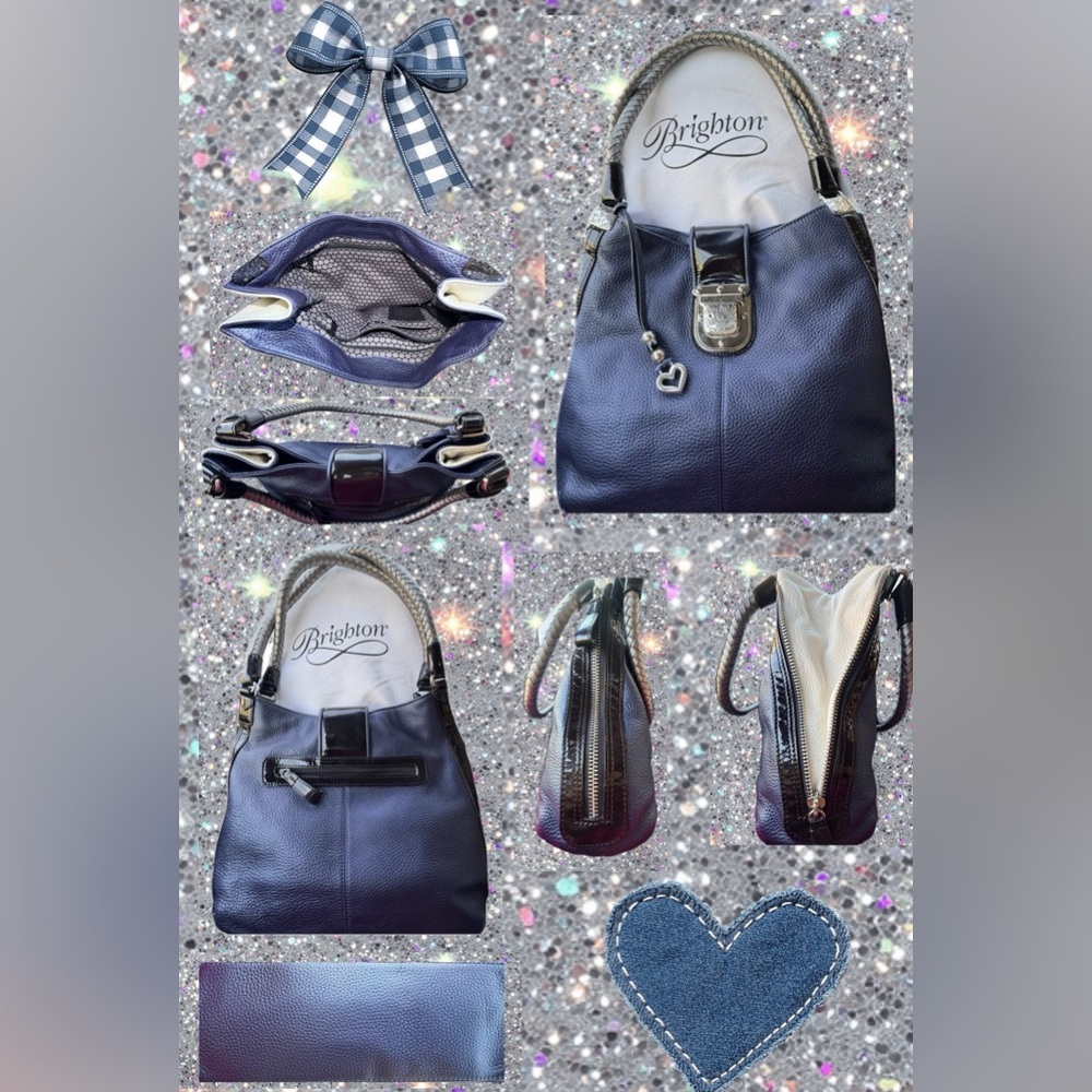 Brighton DOVIMA Like New Leather Bag, Crossbody Wallet, Orig Dust Bag, & Box - Picture 2 of 16